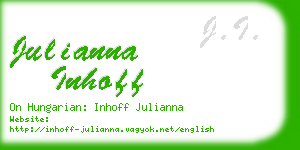 julianna inhoff business card